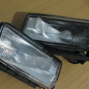 BMW E36 3-Series (92-98) Replacement Front Bumper Fluted Lens Fog Lights Lamps (pair)