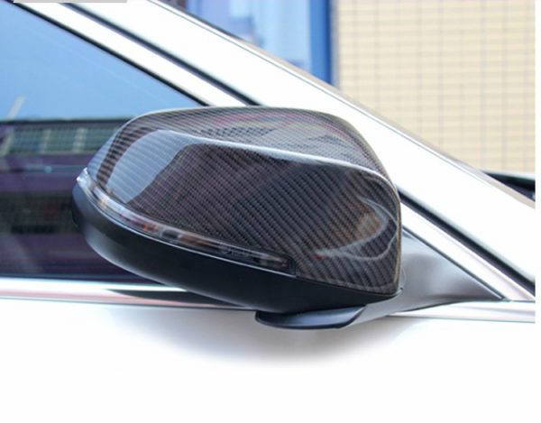 Replacement Mirror Cover Carbon Fiber OEM Style BMW 5 Series F10 2014 UP (Example Already Installed)