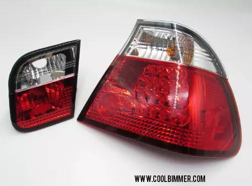 LED Tail Lamp Red / Clear BMW E46 4D (02-04) Facelift