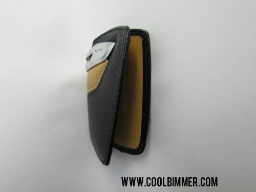 BMW Key Case Cream Black Size 9×4.5cm