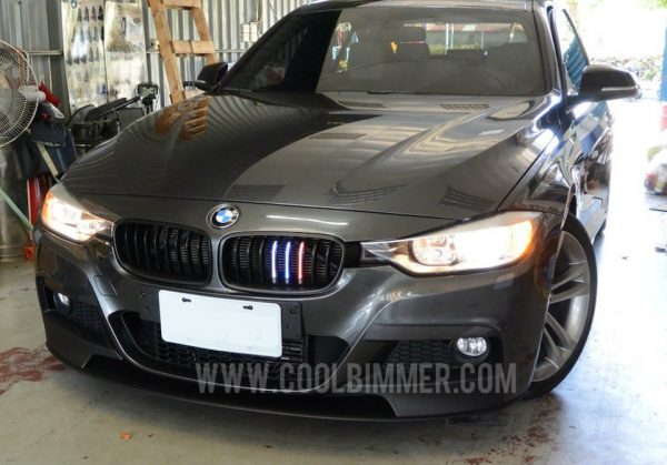 Grill LED M Colour BMW F30, F35 Glossy Black