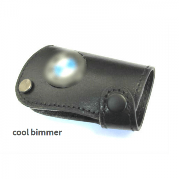 Key Case Leather BMW Black Size 7.5x4.2cm