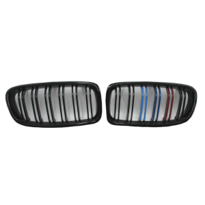 Grill M Color Glossy Black Double Slats For BMW F30, F35 (Without M3 Badge) Pair